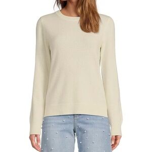 ANTONIO MELANI Cream Crew Neck Sweater